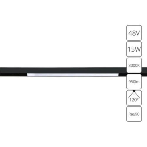 Трековый светодиодный светильник Arte Lamp Linea A4643PL-1BK 